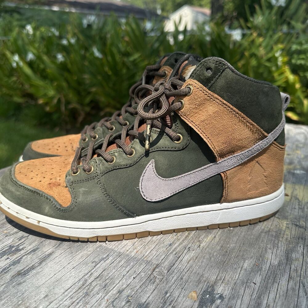 Nike Homegrown x SB Dunk PRM High Sequoia Men’s 9.5 Shoes Sneakers rare BP